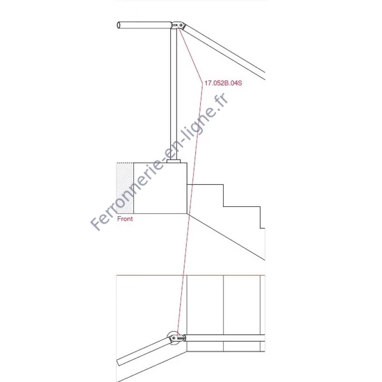 Raccord orientable, inox (AISI 304)
