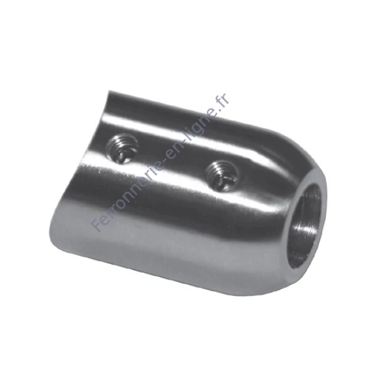 Support de barre orientable à fixer sur tube rond, inox (AISI 304), différentes dimensions