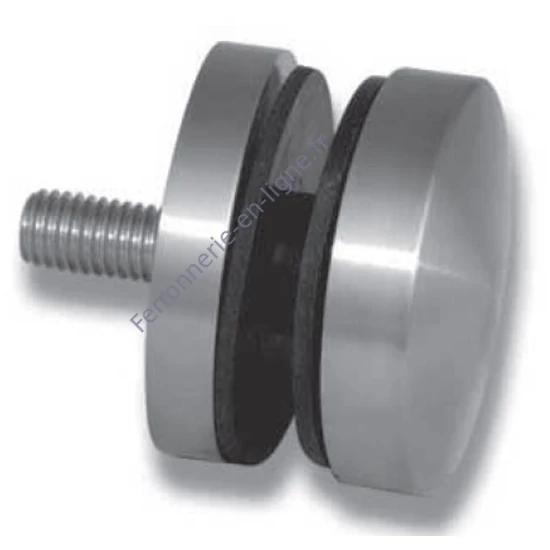 Point de fixation pour verre à fixer sur plat, inox (AISI 304)