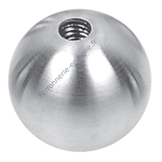 Boule creuse avec trou borgne fileté, inox (AISI 304), différentes dimensions