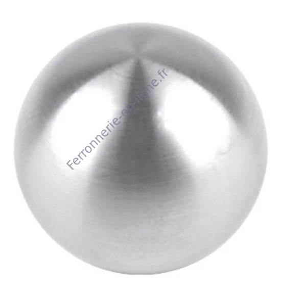 Boule pleine avec trou borgne (embout pour barre, AISI 304), différentes dimensions