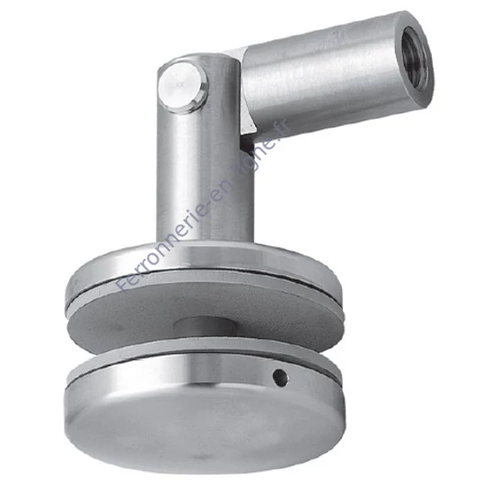 Fixation panneau de verre, pouvant être fixé au timon, inox (AISI 316)
