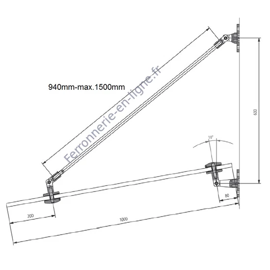 Tirant, inox (AISI 304)