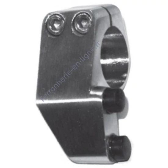 Butée, gauche, pour tube rond, inox (AISI 304)