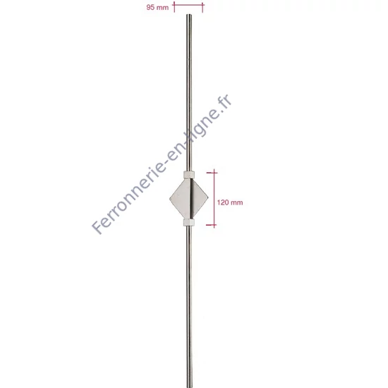 Barreau inox (AISI 304), différentes épaisseurs de matériau