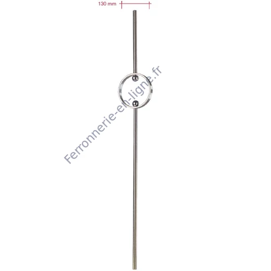 Barreau inox (AISI 304), différentes épaisseurs de matériau