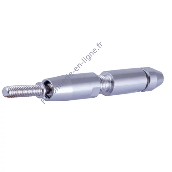 Embout fileté orientable pour câble inox (AISI 316), différentes dimensions