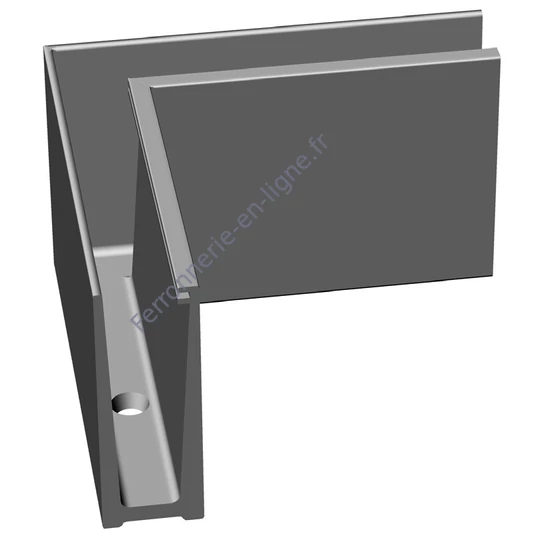 Elément d'angle pour profil de sol en aluminium