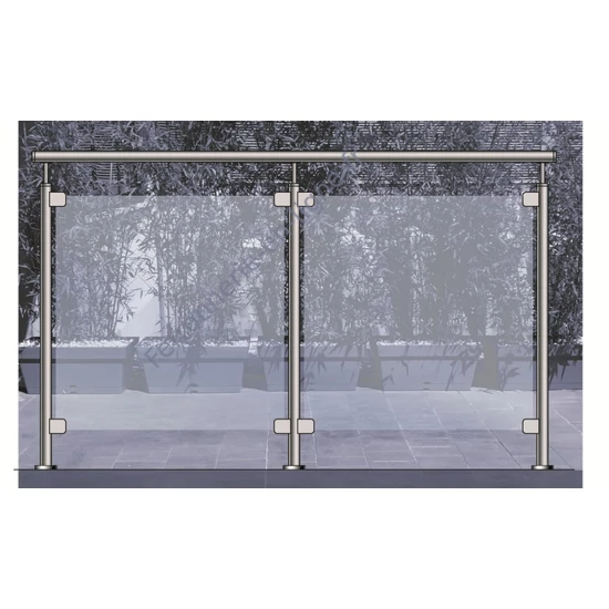 Garde-corps en verre inox