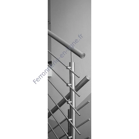 Embout plat pour tube rond, inox (AISI 304), différentes dimensions