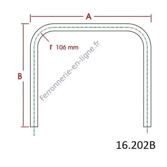 Tube coude à angle - production sur demande, inox (AISI 304)