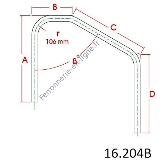 Tube coude à angle - production sur demande, inox (AISI 304)