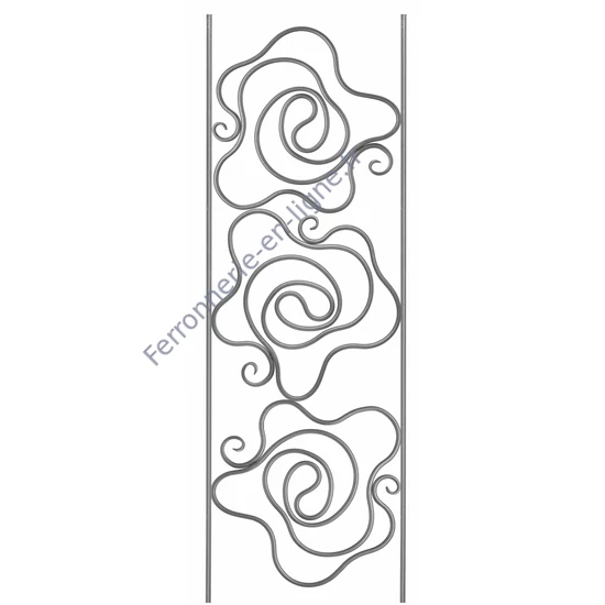 accessoire de ferronnerie, barreau en fer forgé