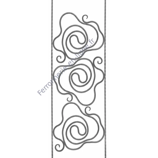 accessoire de ferronnerie, barreau en fer forgé