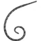 Volute en fer forgé, profil &quot;Scala&quot;, différentes sections