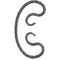 Volute en fer forgé, profil &quot;Scala&quot;, différentes sections