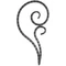 Volute en fer forgé, profil plat &quot;Scala&quot;, différentes sections