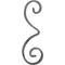 Volute en fer forgé