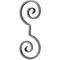 Volute en fer forgé