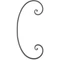 Volute en fer forgé