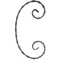 Volute en fer forgé