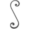 Volute forgé à la main, différentes sections