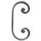 Volute forgé à la main, différentes sections