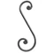 Volute forgé à la main, différentes sections