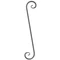 Grande volute en fer forgé, différentes sections et hauteurs