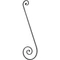 Grande volute en fer forgé, différentes sections et hauteurs