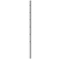 Poteau d'angle inox, tube rond, pré-percé pour support de traverse, avec 6+6 trous M6 90° (AISI 304), différentes dimensions