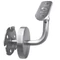 Support de main courante pour tubes ronds et carrés, articulé, avec rosace de couverture, inox (AISI 304), différentes dimensions