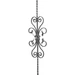 accessoire de ferronnerie, barreau en fer forgé