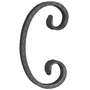 accessoire de ferronnerie, volute en fer forgé