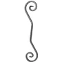 accessoire de ferronnerie, volute en fer forgé