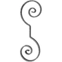 accessoire de ferronnerie, volute en fer forgé