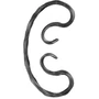 accessoire de ferronnerie, volute en fer forgé
