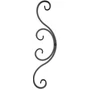 accessoire de ferronnerie, volute en fer forgé