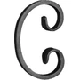 accessoire de ferronnerie, volute en fer forgé