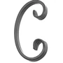 accessoire de ferronnerie, volute en fer forgé