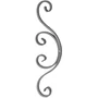 accessoire de ferronnerie, volute en fer forgé