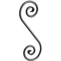 accessoire de ferronnerie, volute en fer forgé