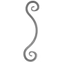 accessoire de ferronnerie, volute en fer forgé