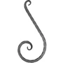 accessoire de ferronnerie, volute en fer forgé