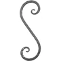 accessoire de ferronnerie, volute en fer forgé
