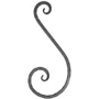 accessoire de ferronnerie, volute en fer forgé