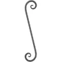 accessoire de ferronnerie, volute en fer forgé
