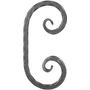 accessoire de ferronnerie, volute en fer forgé