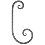 accessoire de ferronnerie, volute en fer forgé
