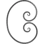 accessoire de ferronnerie, volute en fer forgé